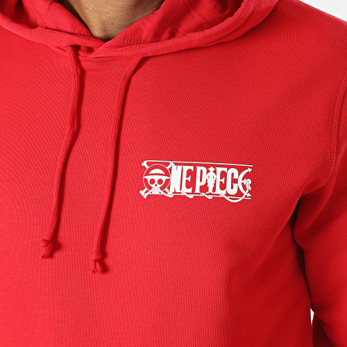 Sweat Capuche Luffy 56 Rouge