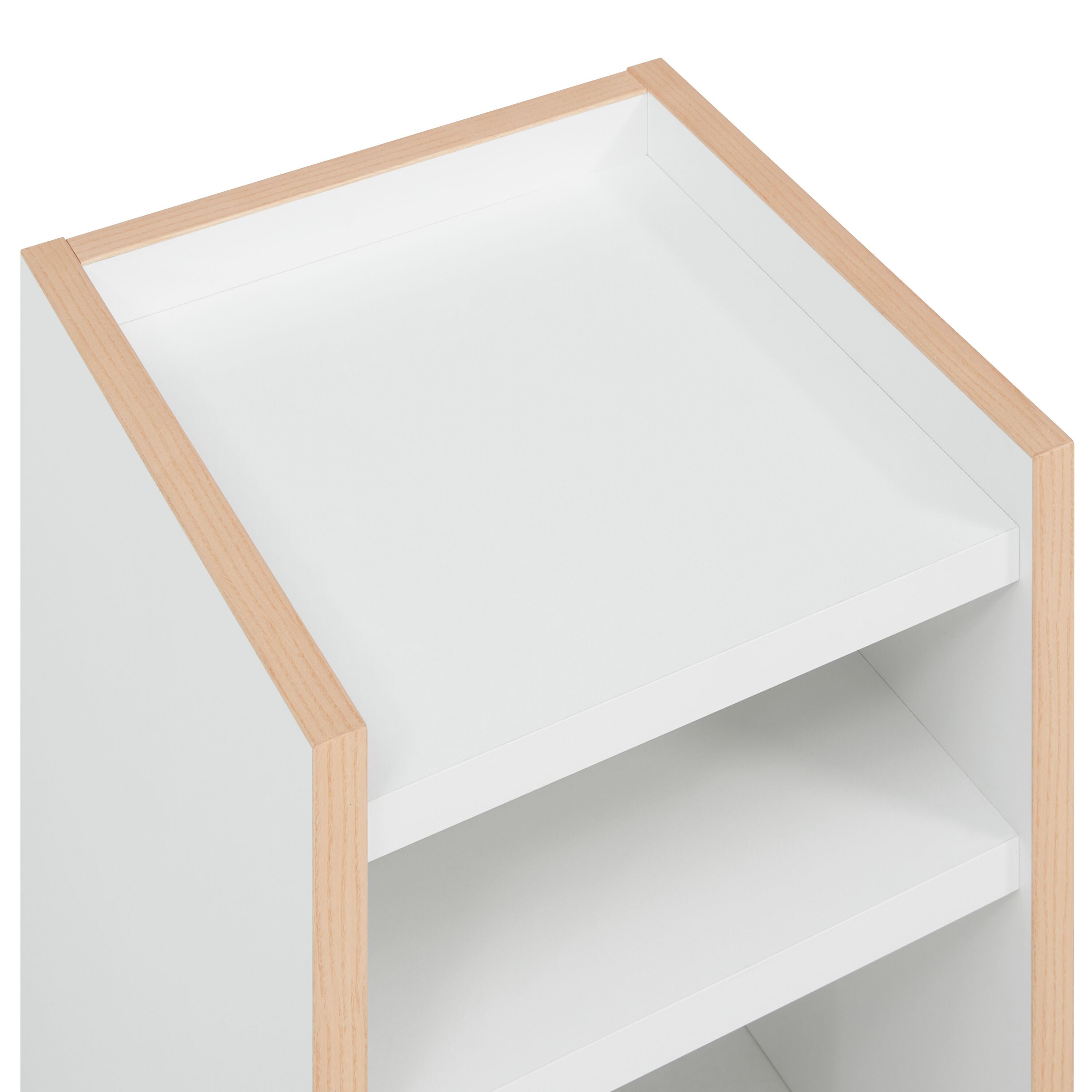 FRANCA Nachttisch - Weiss / B: 40.0 cm x T: 39.0 cm x H: 46.0 cm