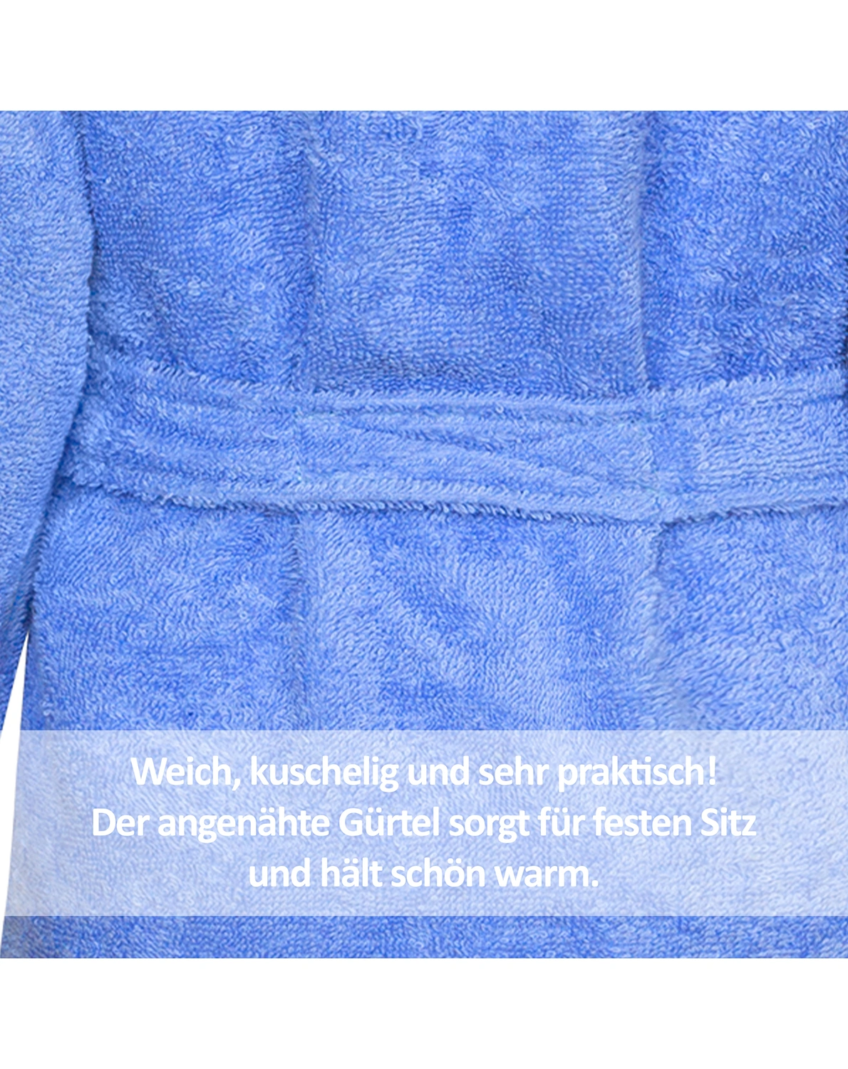 Bademantel ELEFANT in blau