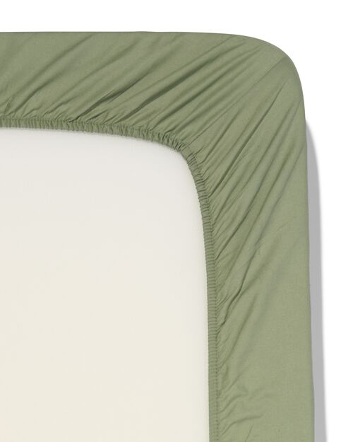 drap-housse coton doux 140x200 vert