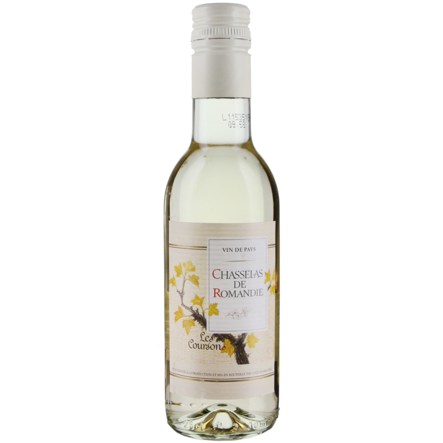 Vin de Pays Romand Chasselas de Romandie Les Coursons -25cl