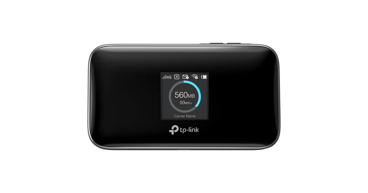TP-Link600Mbps LTE-Advanced Mobiele Wifi M7750 wlan lte router  (Zwart, nano-SIM | Mifi | met accu)