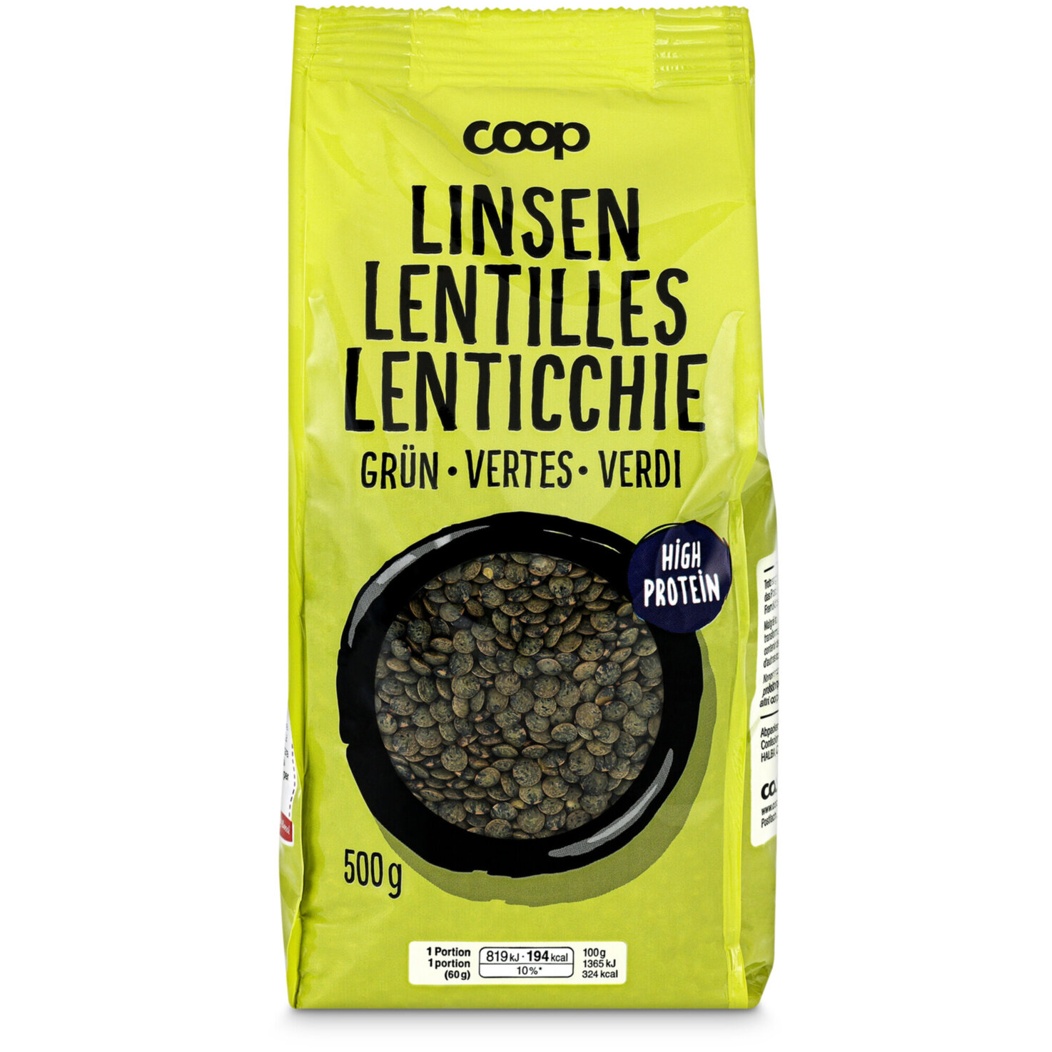 Linsen grün