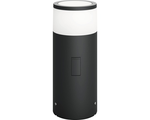 Philips Hue LED Sokkellamp Uitbreiding Calla White & Color Ambiance H 25,2 cm Zwart - Compatibel met SMART HOME van Hornbach