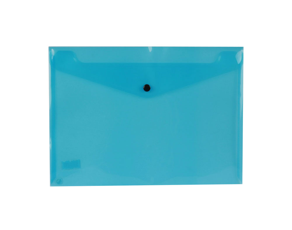 PORTA DOCUMENTOS COM MOLA A4 LIDERPAPEL AZUL