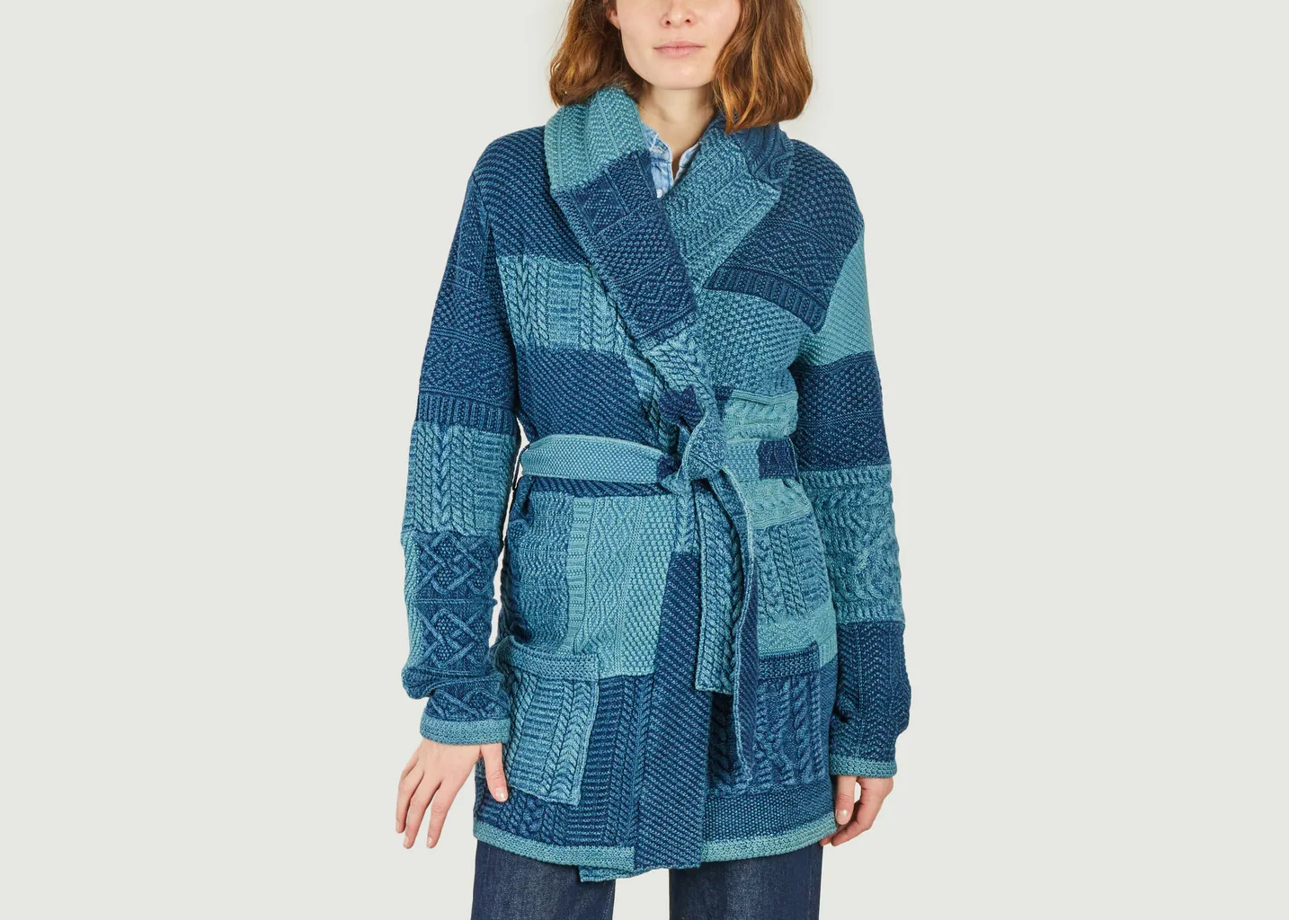 Cardigan Patchwork En Coton Polo Ralph Lauren