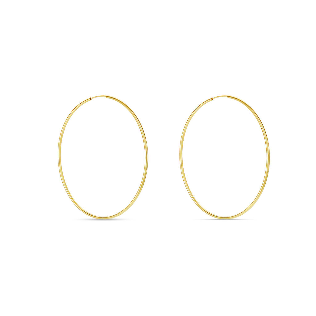 Créoles Dominae Flexible Or Jaune