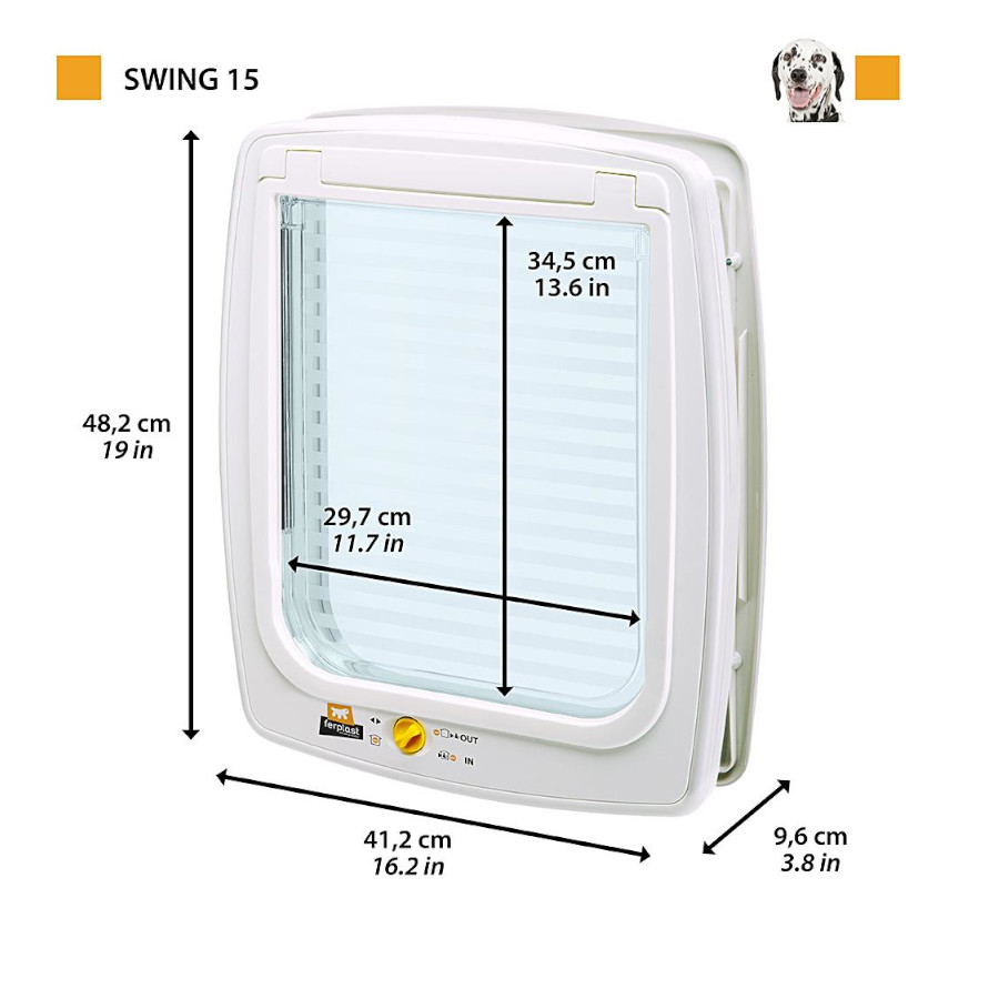 Porta Ferplast Swing 15 para cães e gatos