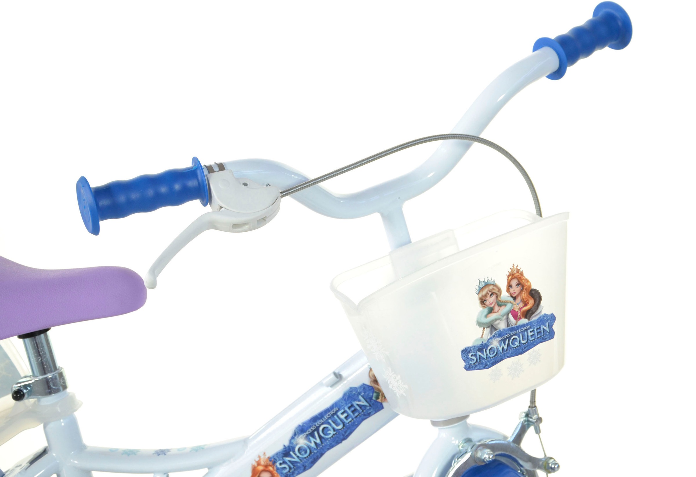 Dino Kinderfahrrad »Snow Queen Eiskönigin 12 Zoll« 1 Gang mit Stützrädern, Korb und Puppensitz