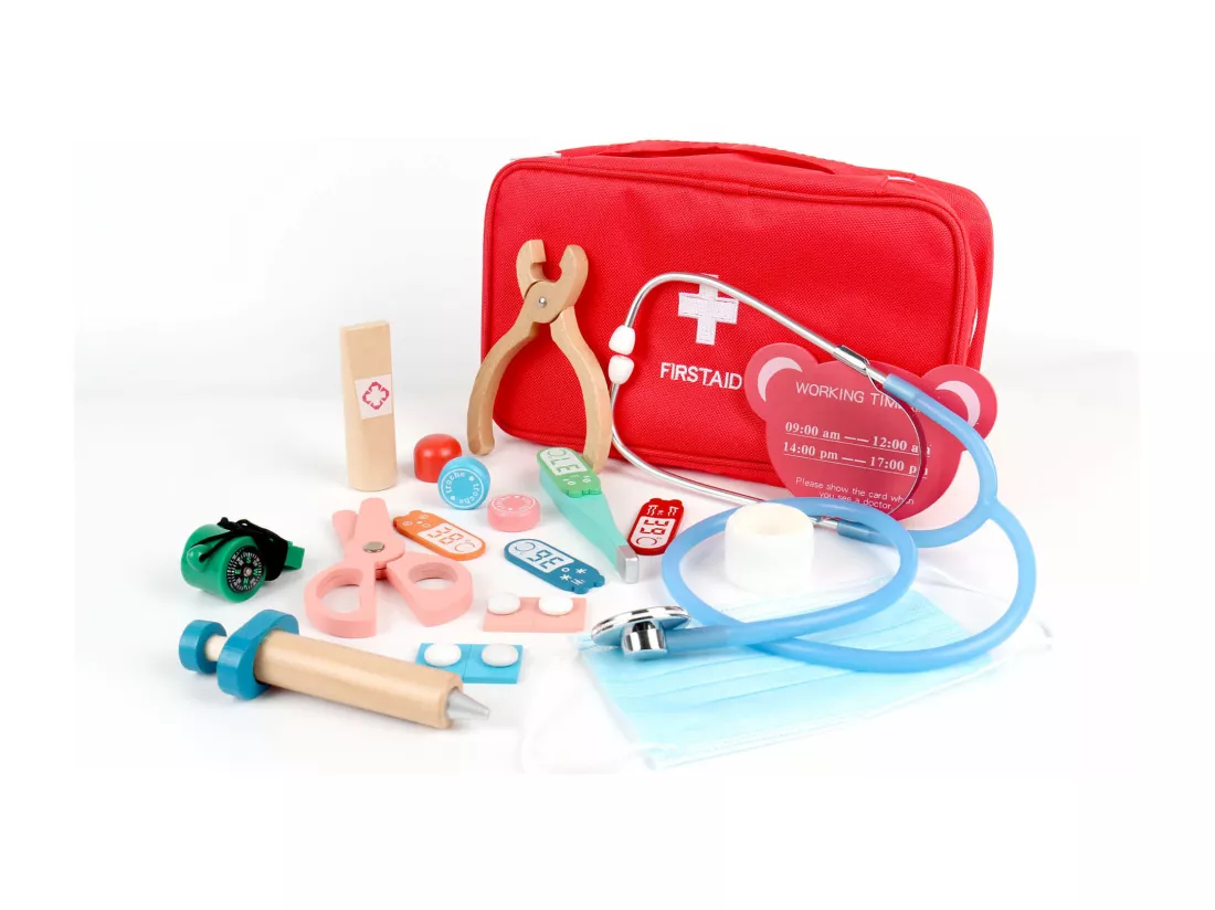 Jeu Kit de Médecin pour Enfants Muena À partir de 3 ans Bois Multicolore