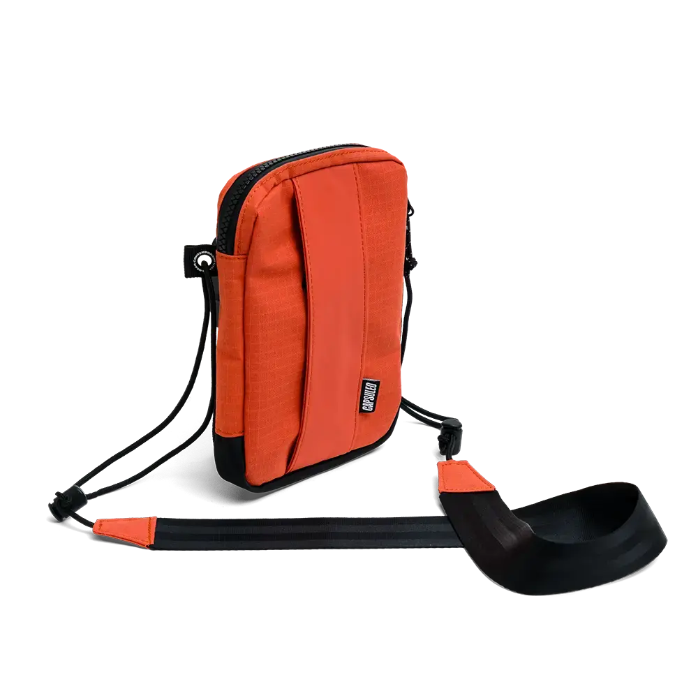 Capsuled Schoudertasje Oranje