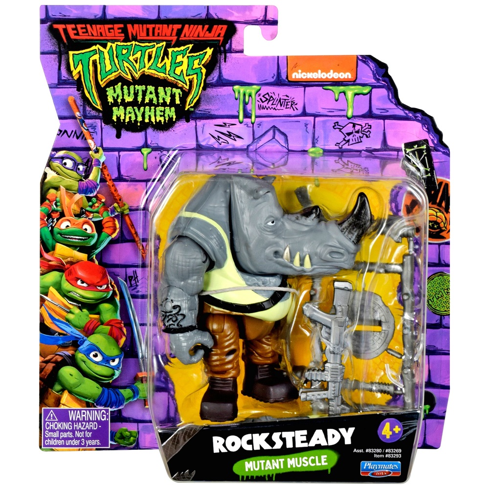 Teenage Mutant Ninja Turtles Mutant Mayhem Figur - Rocksteady