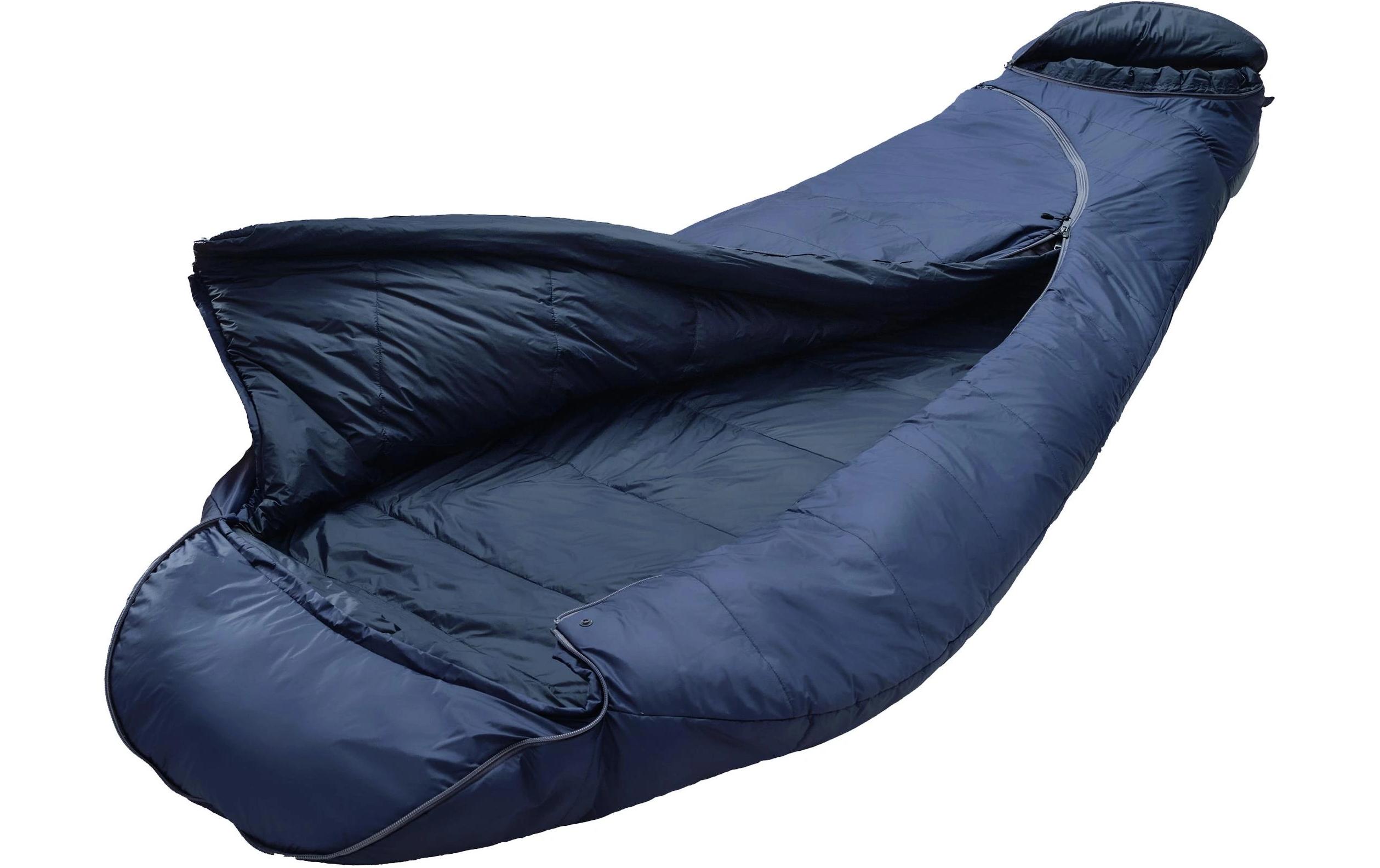Schlafsack Biopod Wolle Zero Nylon, Night Blue<br>Hochwertiger leichter Schlafsack
