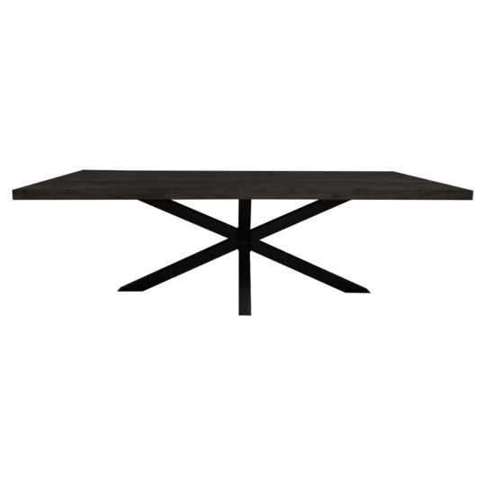 Eettafel Maas zwart rechthoek Maat 240
