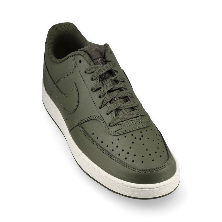 Nike Chaussures Court Vision Low Next Nature - Vert/Blanc Cassé