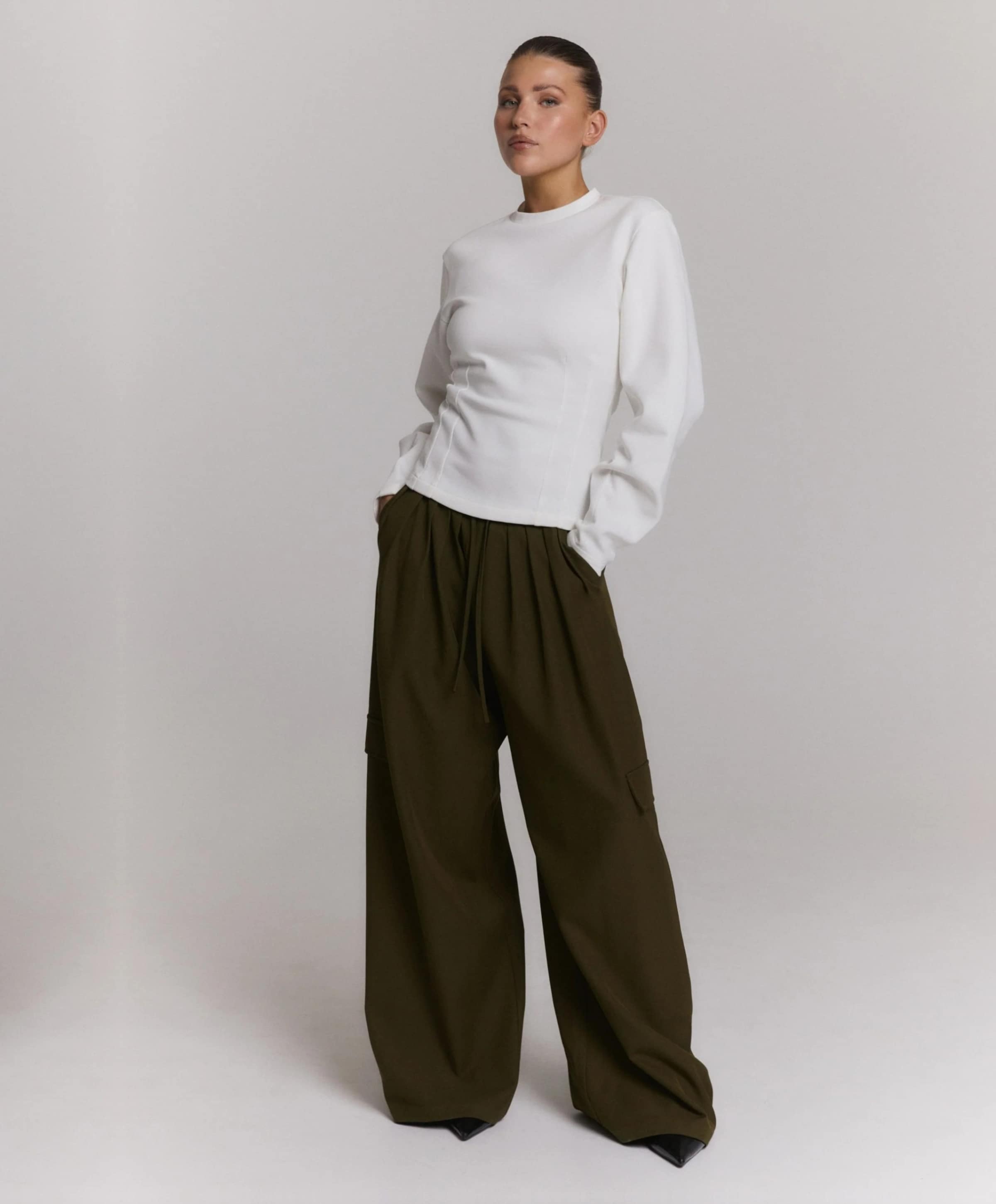 Refined Department Dames longsleeve ecru