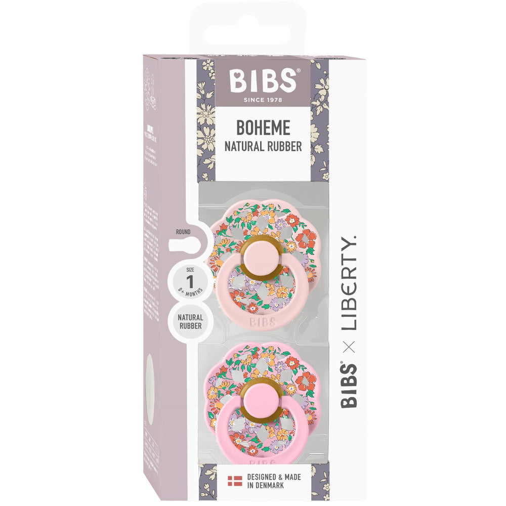Køb Bibs X Liberty Blossom Mix Sut Boheme 2-Pak Oscar Meadow Latex