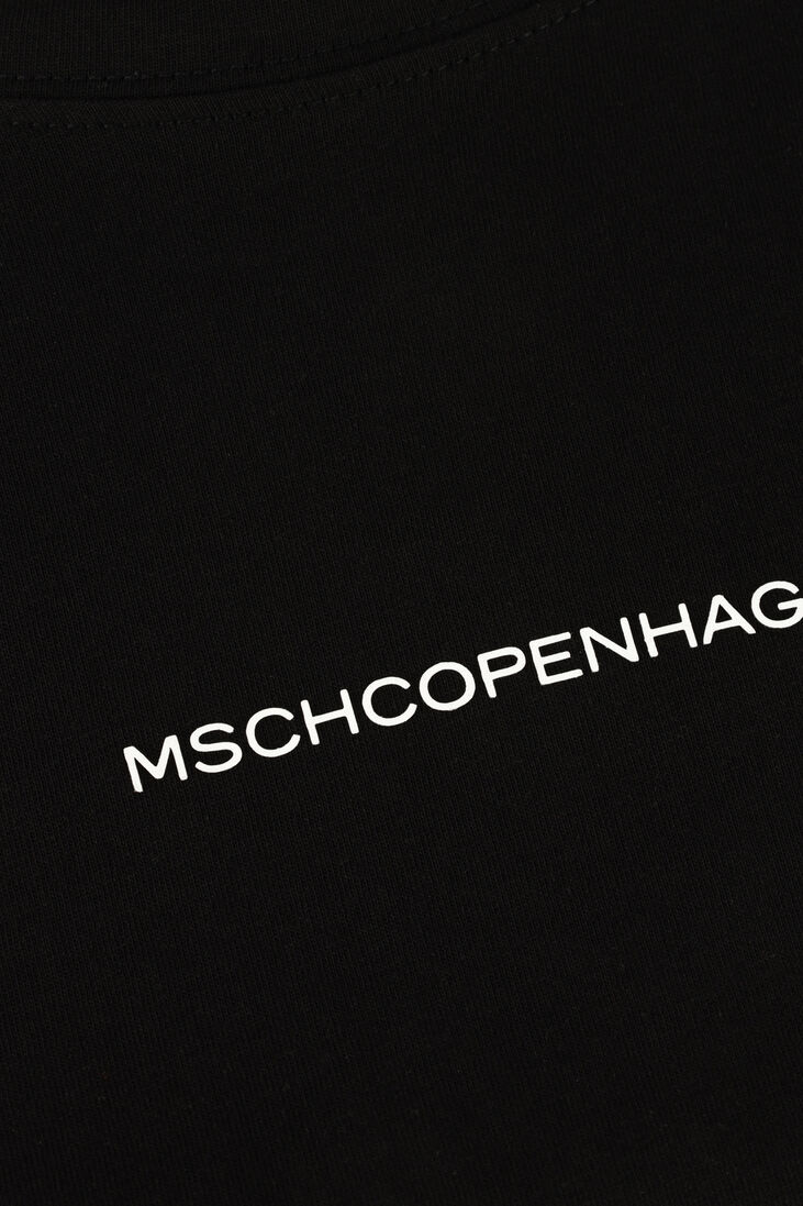 MSCH COPENHAGEN zwarte msch copenhagen t-shirt terina organic small logo tee