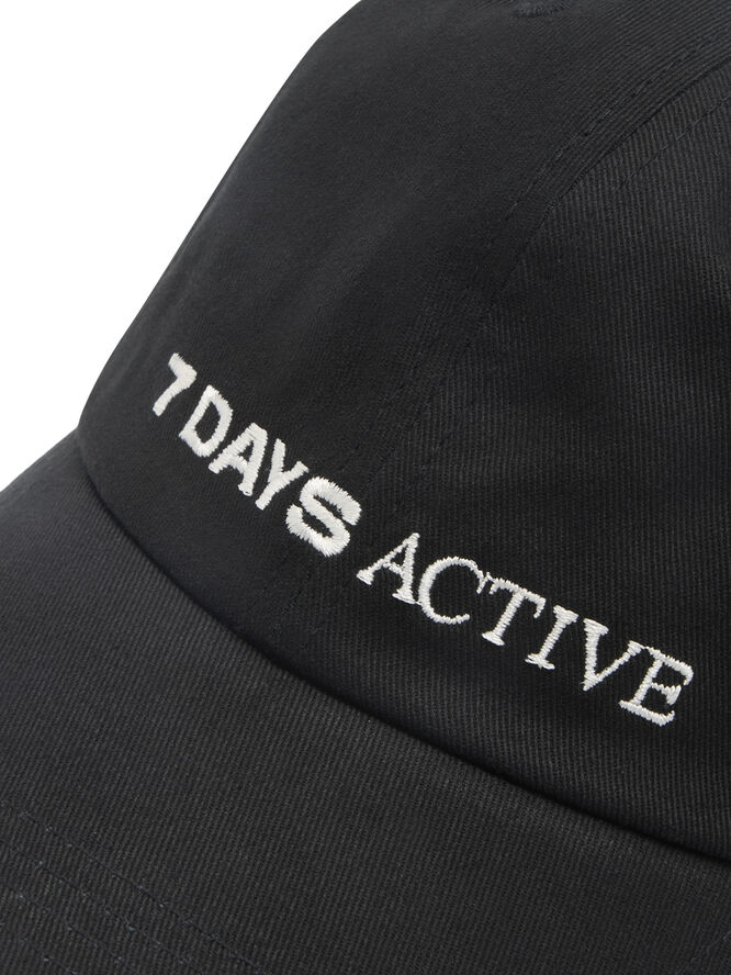 7 Days Active Logo Cap 001 black