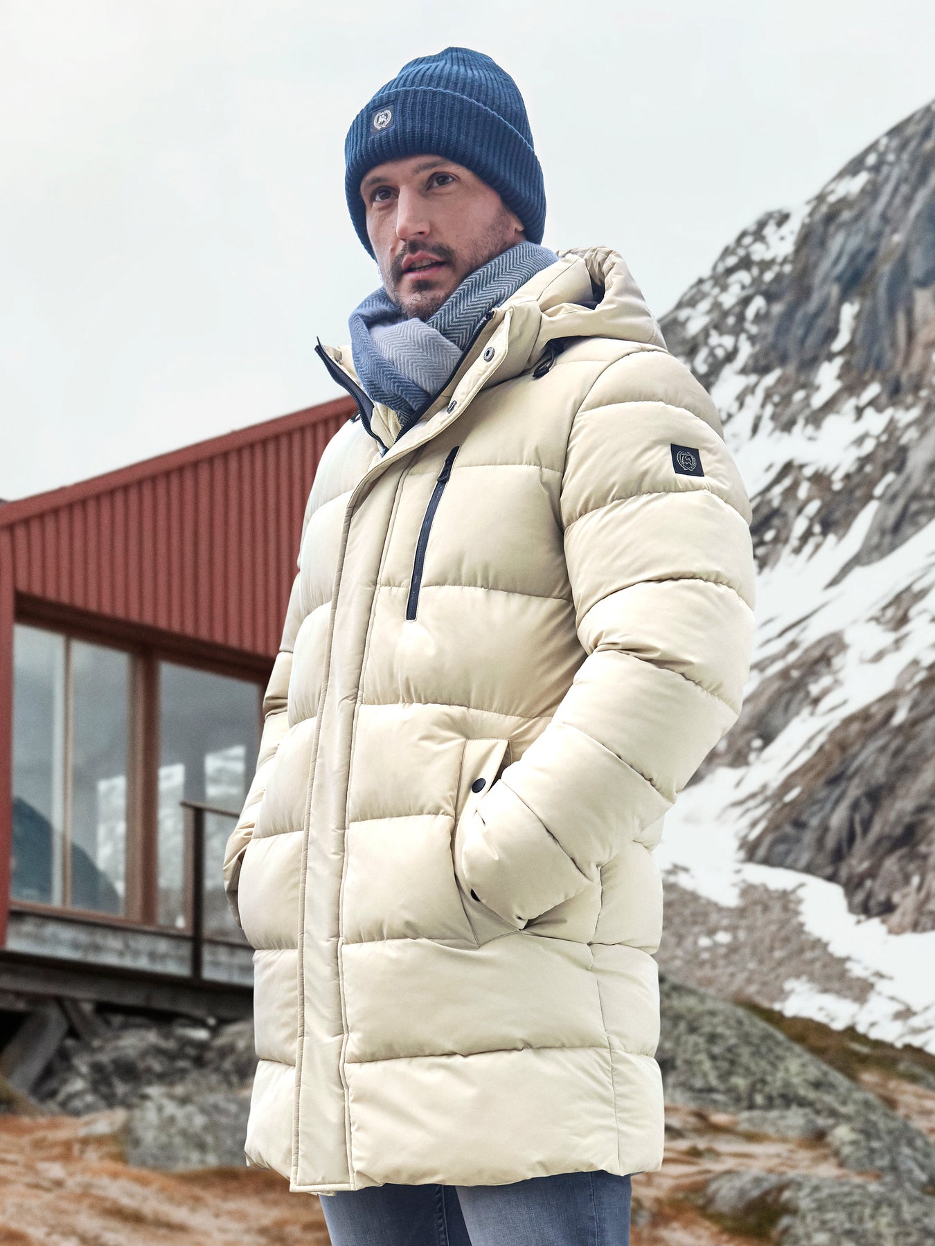 Warmer Wintermantel für Herren