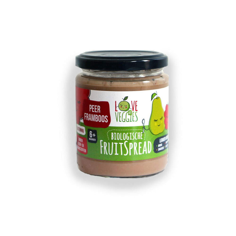 Love My Veggies Fruitspread Peer Framboos245 gr