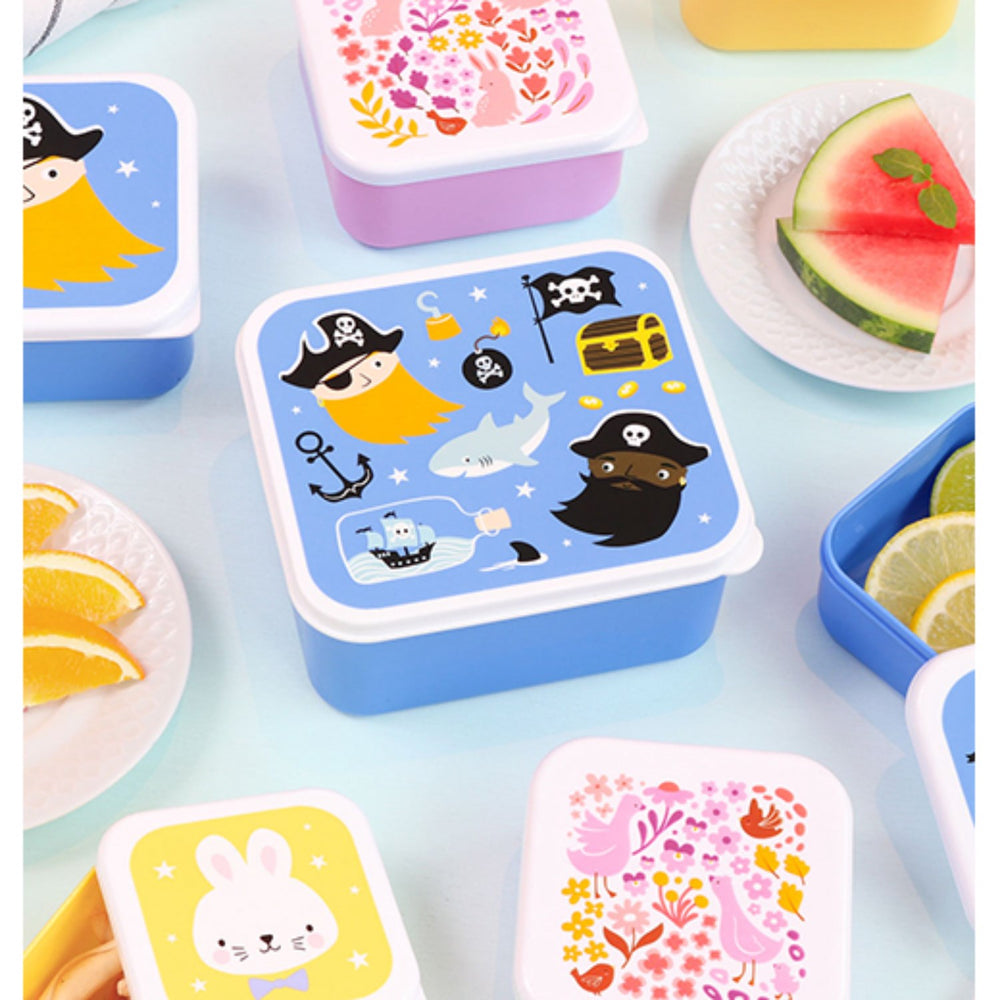 Køb A Little Lovely Company Pirates Lunch & Snack Box Set