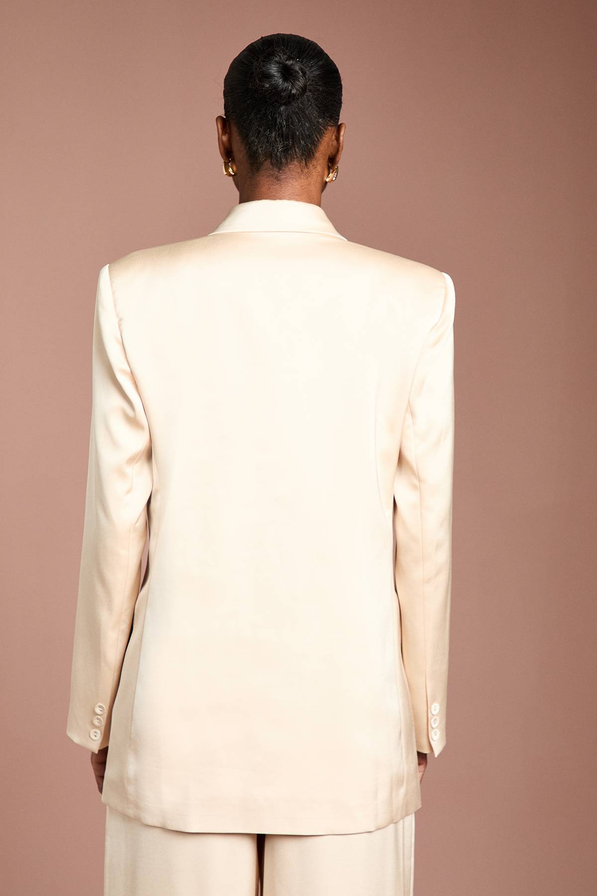 Coast Blazer Croisé en Satin