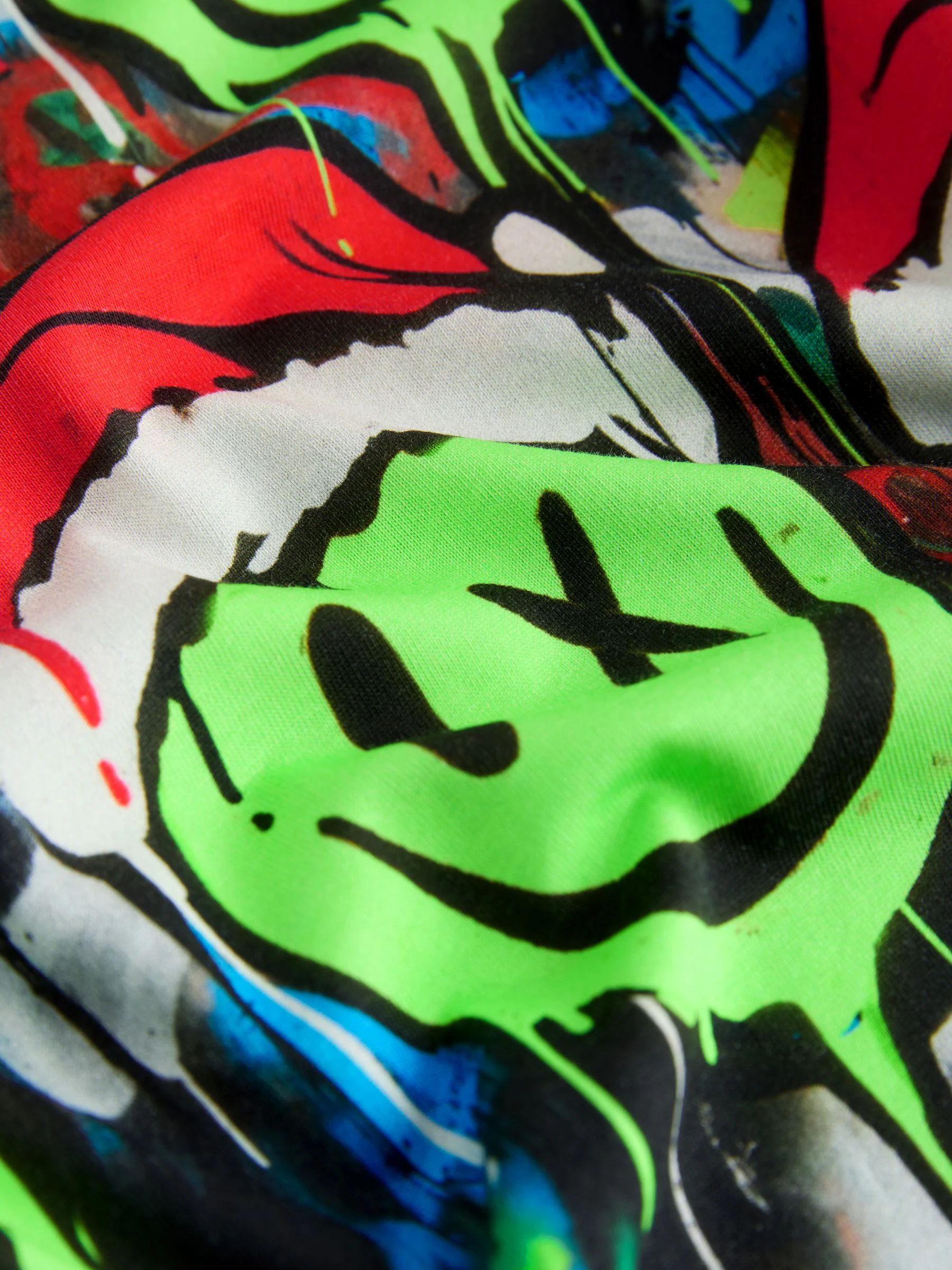 Multi Graffiti Smile - Kerst-T-shirt met korte mouwen (3-16jr)