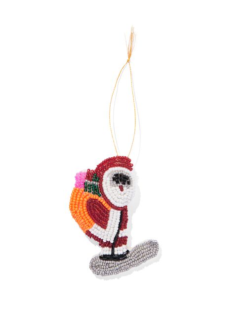Suspension de Noël Père Noël sur ski