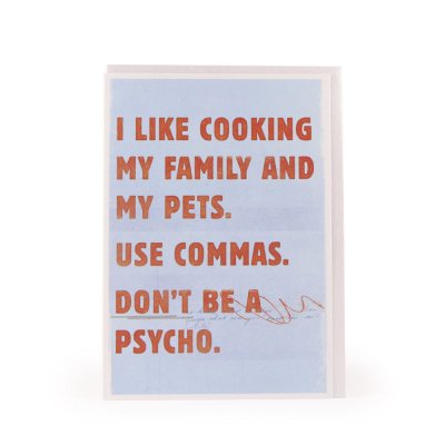 Use Commas Card