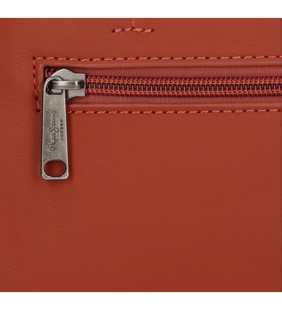 Mochila Pepe Jeans Pierre Caldera vermelha