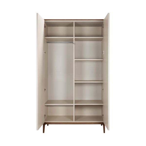 Kidsmill Modular Kast – 2-Deurs – Oatmeal/Walnoot