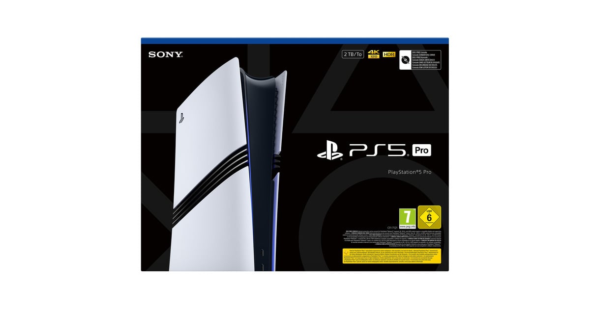 SonyPlayStation 5 Pro Digital Edition - 2 TB spelconsole  (Wit/zwart)
