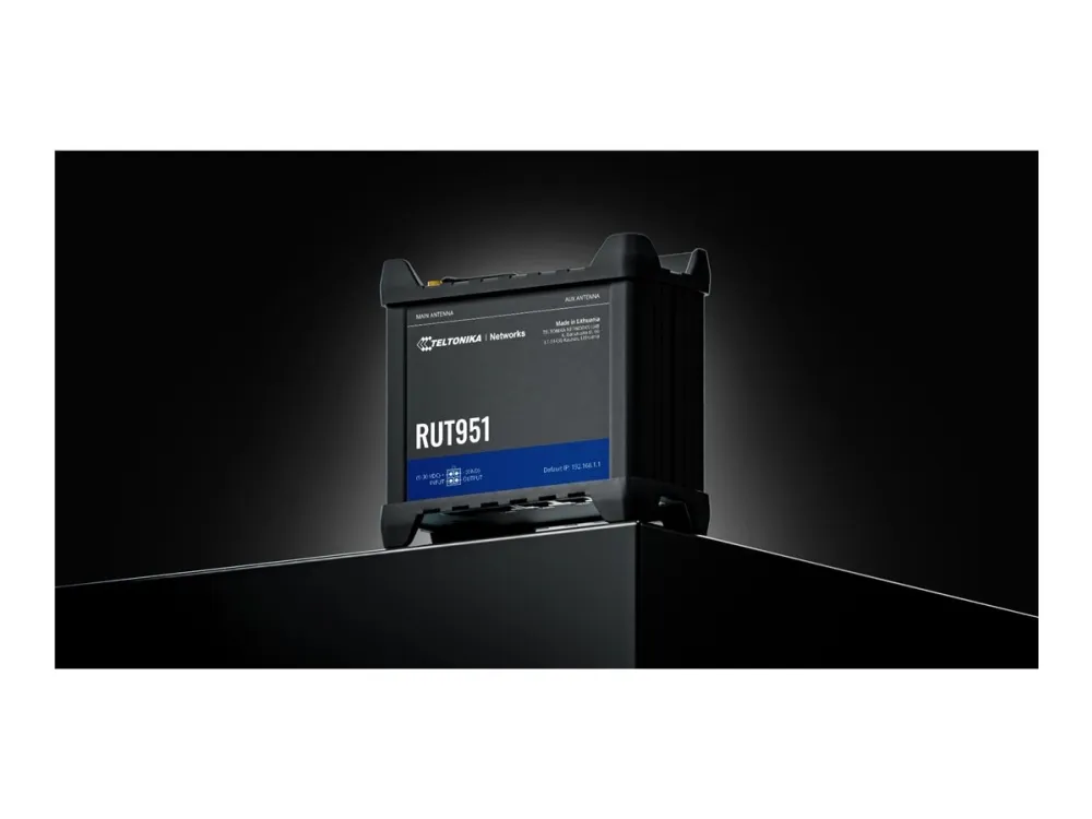 Teltonika RUT951 - Trådløs router - WWAN 3-port switch 2,4 GHz - 3G, 4G - DIN monterbar på skinne, overflademonterbar