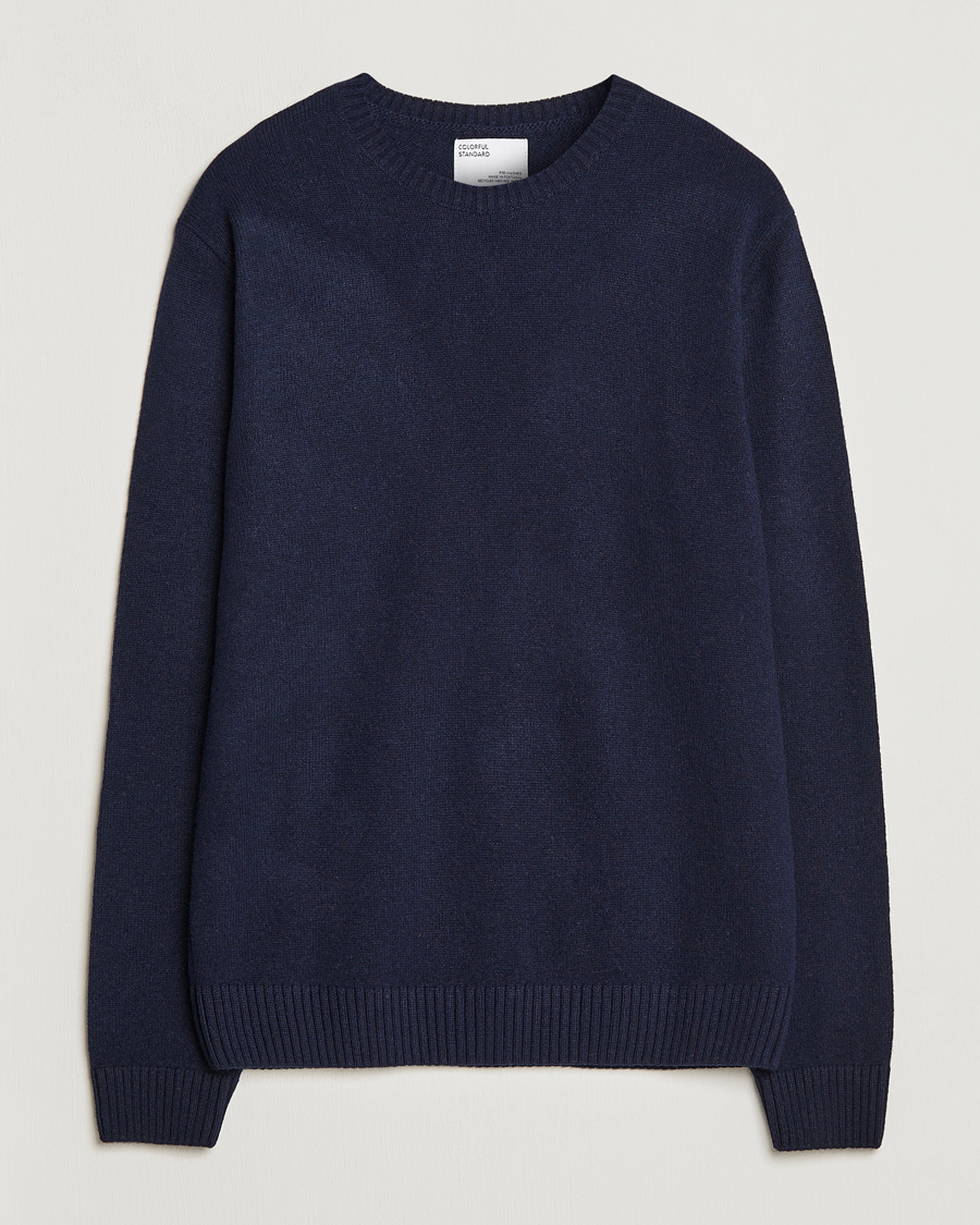 Colorful Standard Classic Merino Wool Crew Neck Navy Blue
