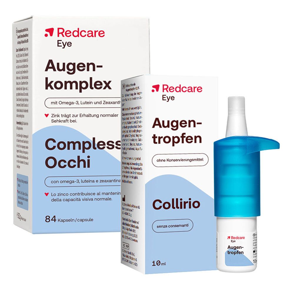 Redcare Augentropfen + Redcare Augenkomplex