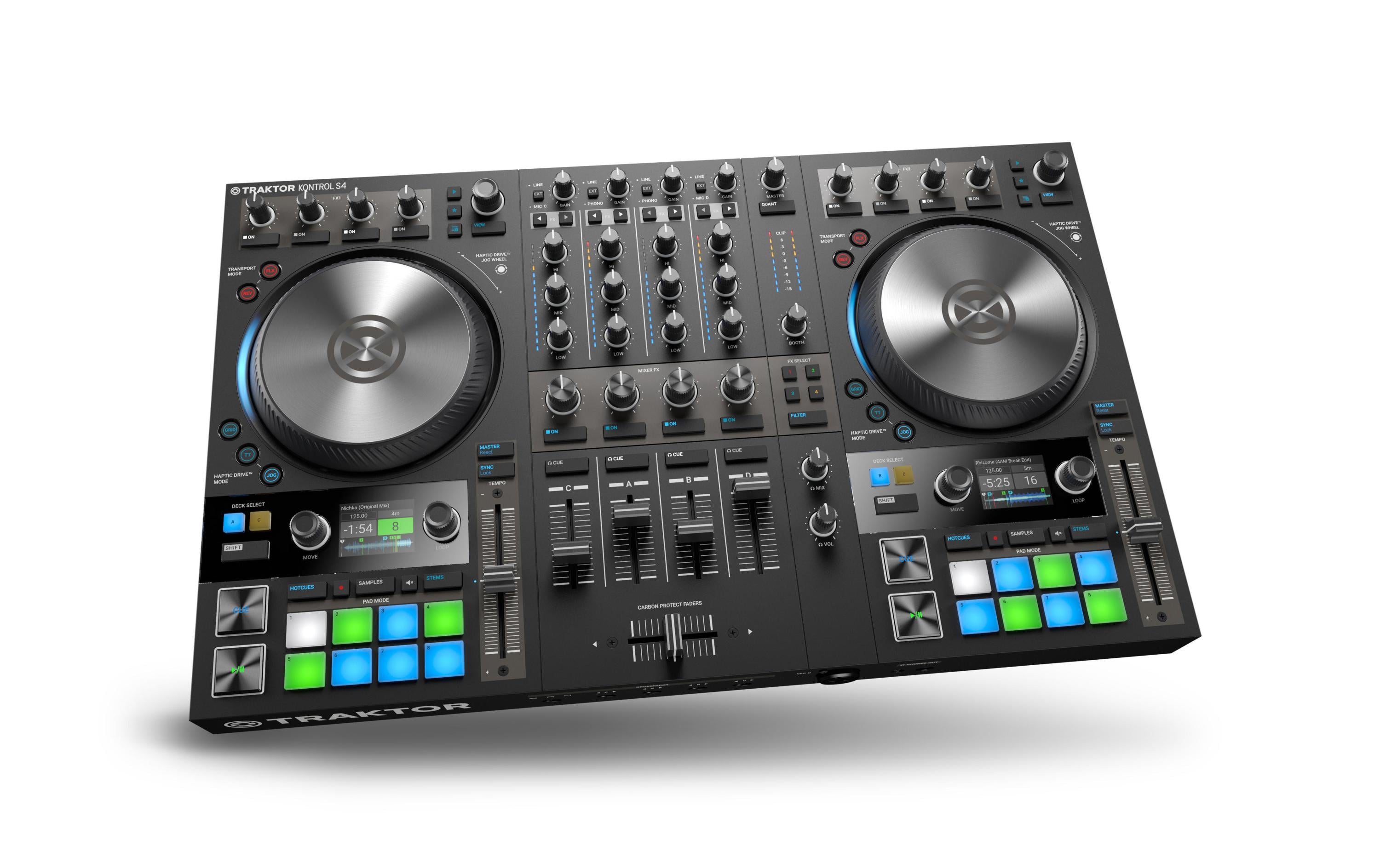 DJ-Controller Traktor Kontrol S4 MK3<br>4-Kanal DJ-System mit «Haptic Drive»