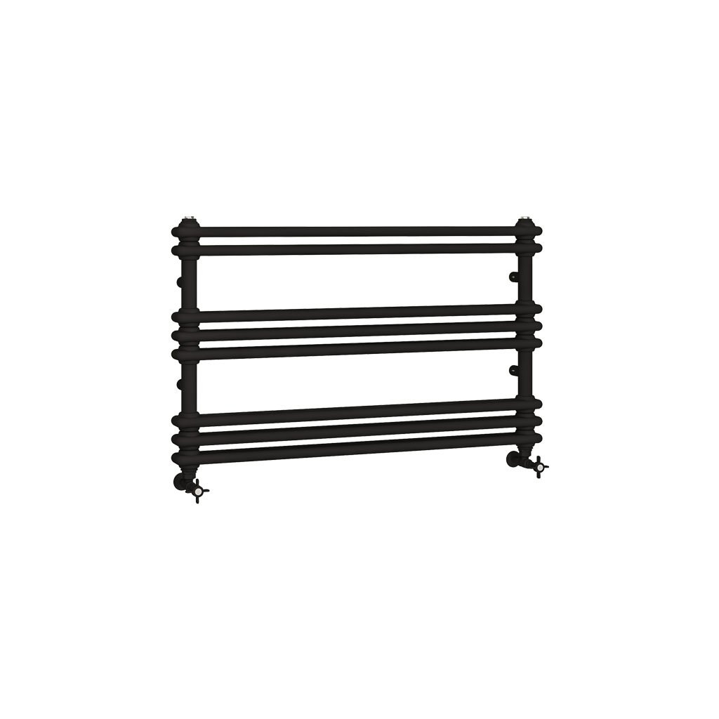 Eastbrook Imperia 2 koloms handdoekradiator 100x60cm 772W zwart mat