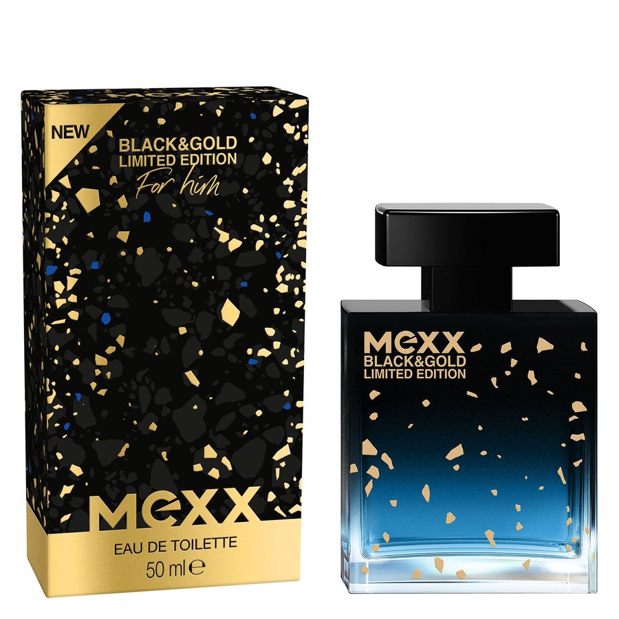 Mexx Black & Gold For Men Eau De Toilette Limited Edition 50ml