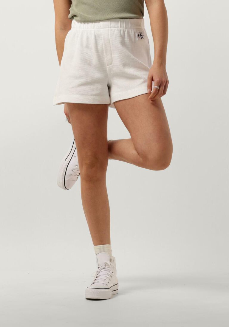 CALVIN KLEIN witte calvin klein shorts waffle shorts