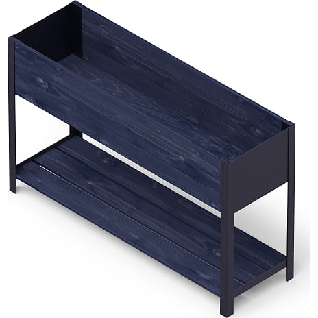 Pindstrup Modern højbed 118x36 cm - sort