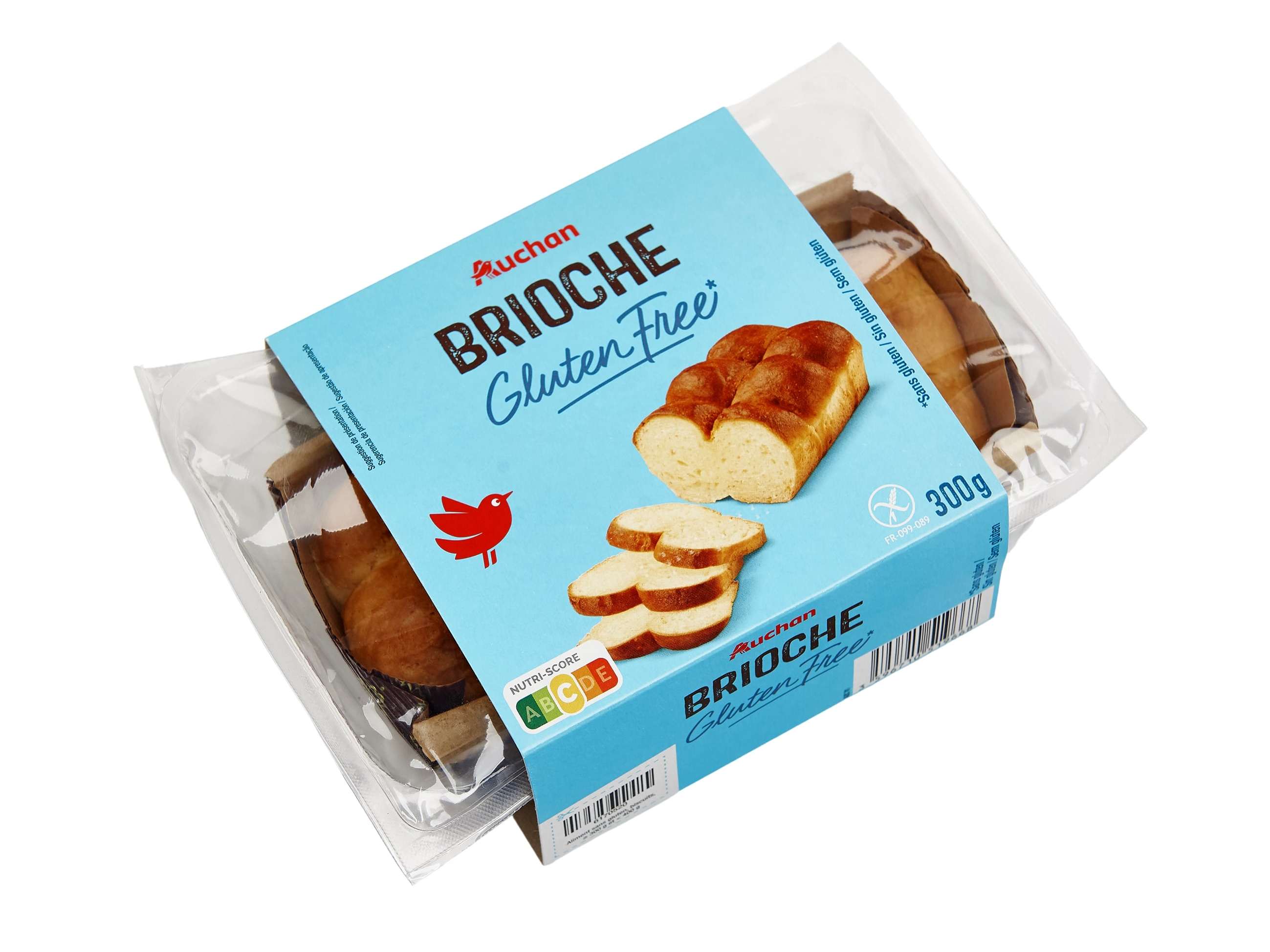 PÃO BRIOCHE AUCHAN SEM GLÚTEN 300G