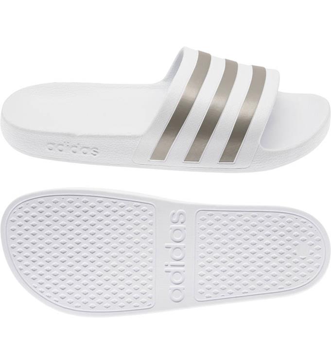 adidas ADILETTE AQUA ftwwht/plamet/ftwwht