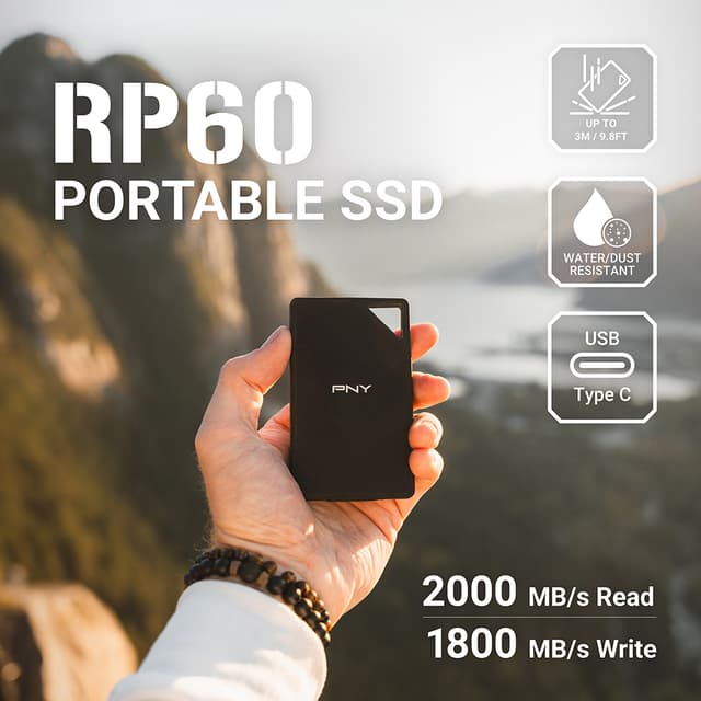 PNY RP60 Extreme Performance bærbar SSD 2 TB