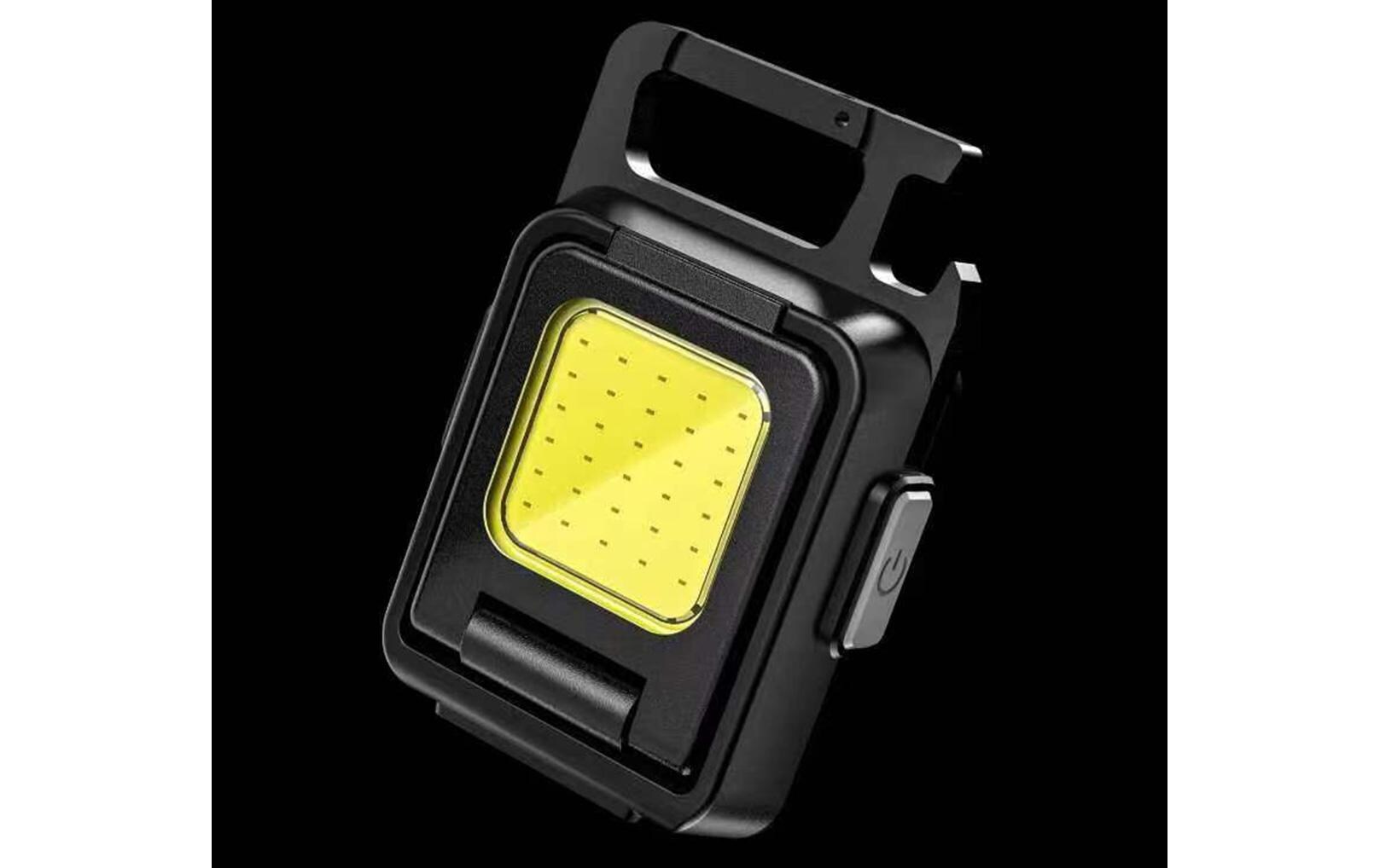 Taschenlampe Multifunktions-LED-Leuchten-Set 4 Stück, 900 lmMit Karabinerhaken, Kapselheber, Magnet, Stativgewinde
