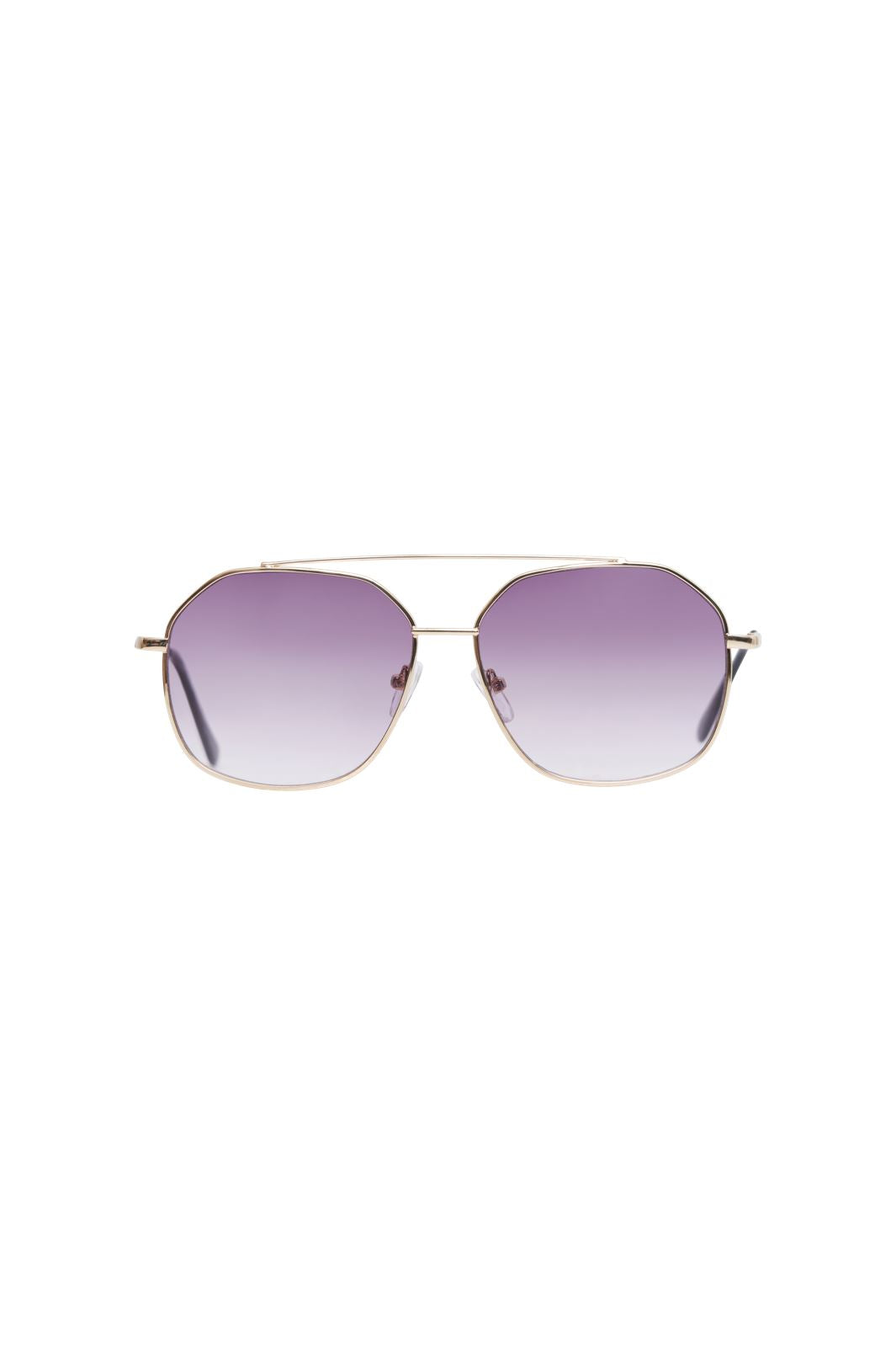 Pieces Pcandie M Sunglasses 4399346 gold colour purple lens