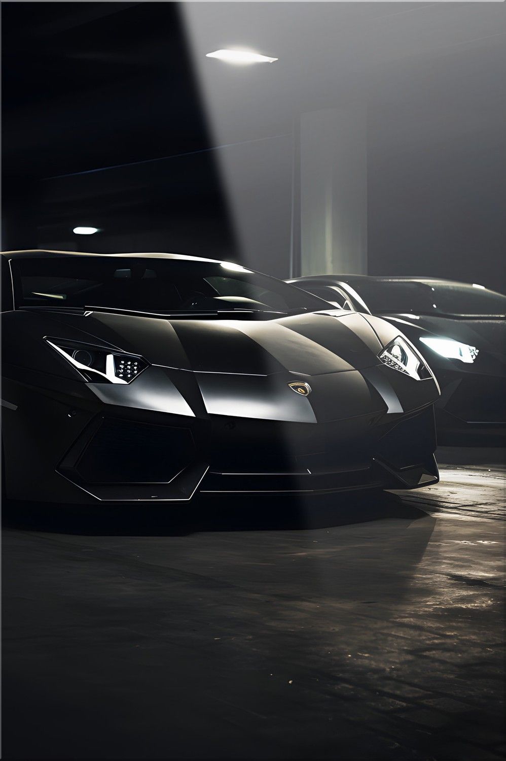 Glasschilderij Luxury Garage