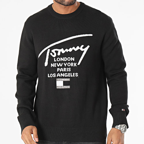 Sweat Crewneck Relax Spray 7758 Noir