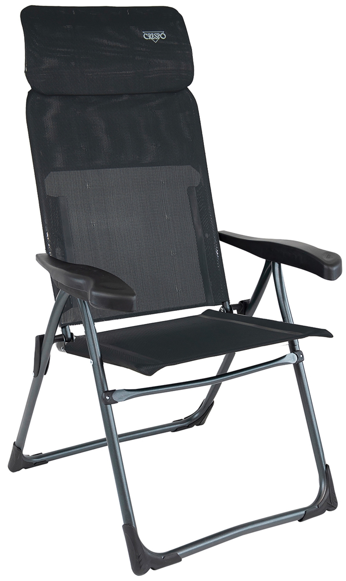 Crespo Aluminium Klappstuhl AL/213-C-10 schwarz