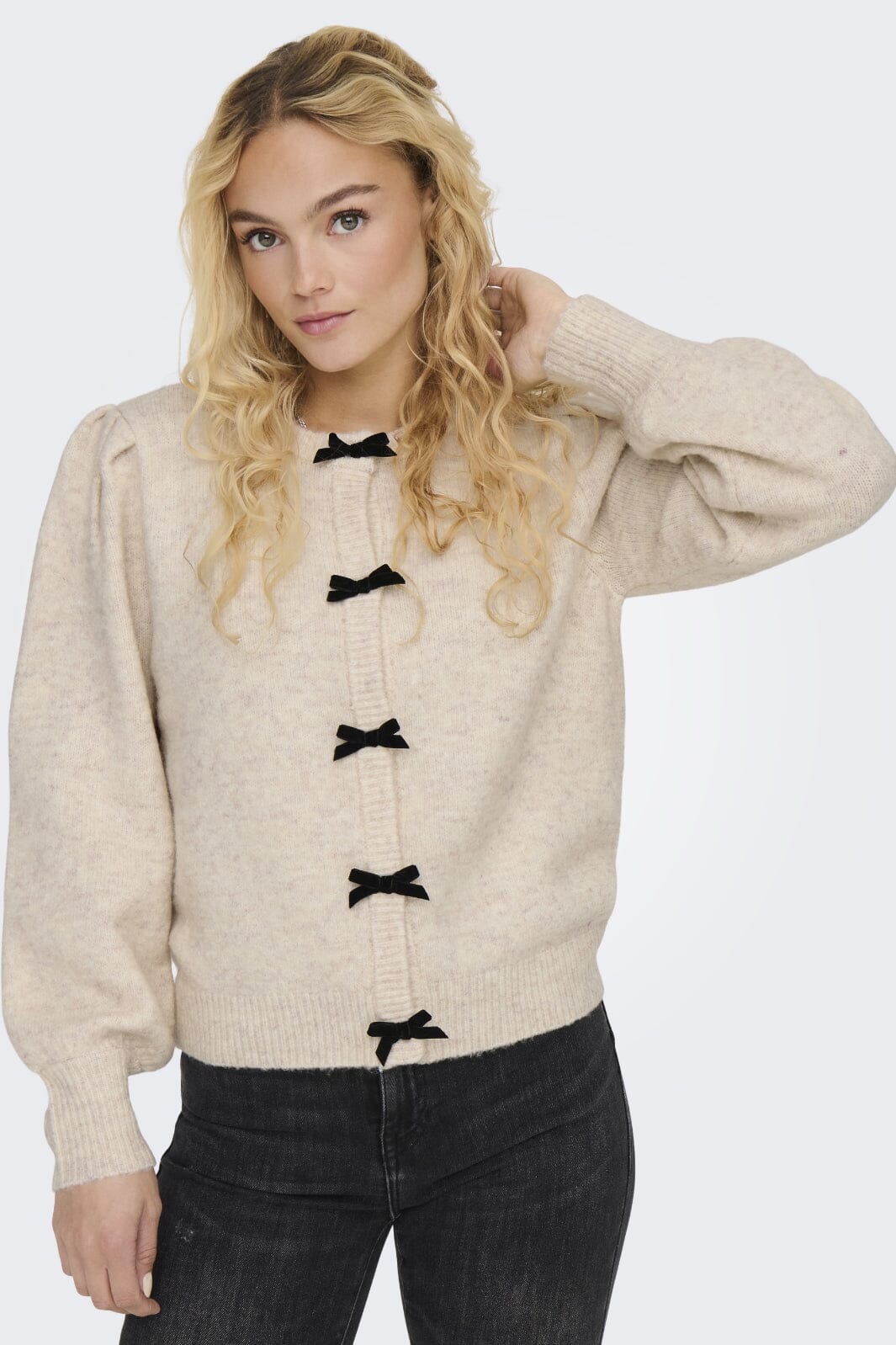 Only Onlbunny Life Bow Ls Cardigan Knt 15344241